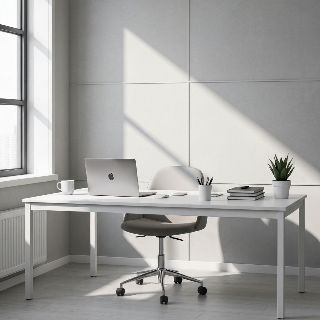 Minimalistyczne biuro